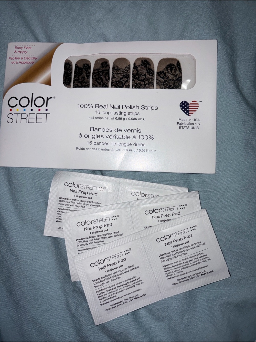 Color Street Black Lace Nail Strips by Color Street